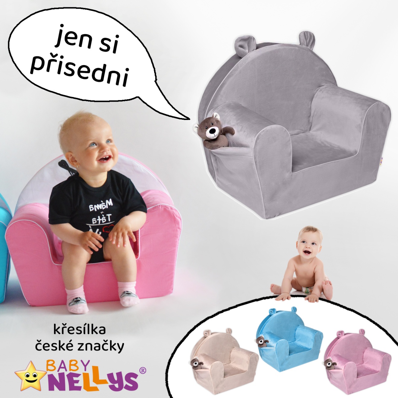 Dětská křesílka a pohovky