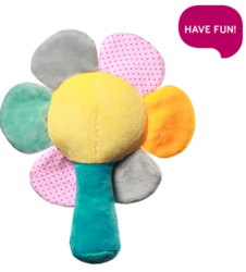 Hračka plyšová s chrastítkem - RAINBOW FLOWER s mořskou - BabyOno