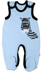 Dupačky kojenecké bavlna - ZEBRA modré 
