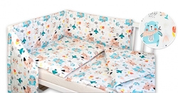 Baby Nellys 3-dílná sada Mantinel s povlečením - Forest girl
