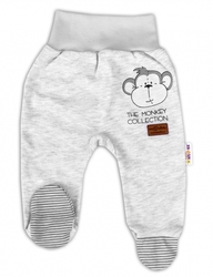 Polodupačky kojenecké bavlna - MONKEY šedý melír 