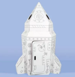 Velká kartonová  vesmírná raketa