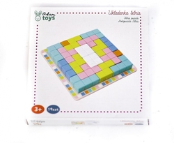 Dřevěná skládací hra TETRIS - 19ks, Adam Toys