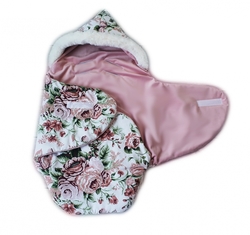 Baby Nellys zavinovací fusak s kožešinkou Velvet, Skřítek, délka 85 cm - koloušek