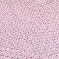 Baby Nellys Luxusní bavlněná deka, dečka BASIC, 80x90cm -  sv. růžová