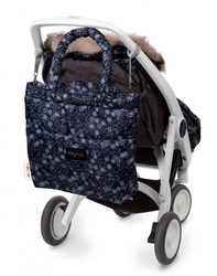 Baby Nellys taška na kočárek STYLE, vločky