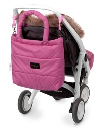 Baby Nellys taška na kočárek STYLE, světle růžová