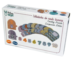 Adam Toys Naučné dřevěné puzzle - počítání