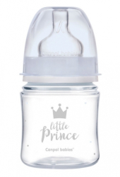 Lahev kojenecká antikoliková Canpol – LITTLE PRINCE s modrou - 120ml