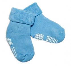 Ponožky dětské froté protiskluzové - RISOCKS modré