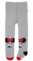 Punčocháče dětské bavlna - MINNIE šedé 