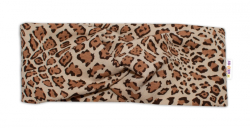 BABY NELLYS Dětské čelenky Gepard, sada 2 kusů - hnědá, gepard, vel. 92/98