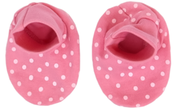 Capáčky kojenecké bavlna - PRINCEZNA puntíky na růžovém 0-3měs. 