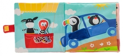 Hencz Toys Měkká senzorická knížka Let balónem