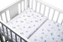 Baby Nellys 3-dílná sada, mantinel s povlečením Hračky - bílá