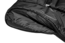 Rostoucí fleecový fusak COMBI LUX Baby Nellys - černá/tm. růžová