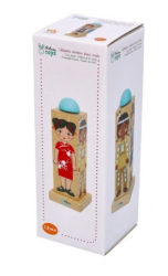 Dřevěná rotační hádanka Děti světa, Adam Toys 