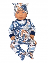 Baby Nellys  2-dílná sada, bavlněné dupačky s košilkou Jungle