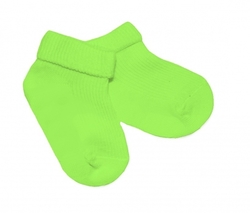 Ponožky kojenecké bavlna - IRKA jednobarevné zelené 