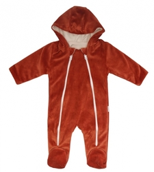 Mamatti Kojenecký overal VELVET, Baby Fox - hnědý