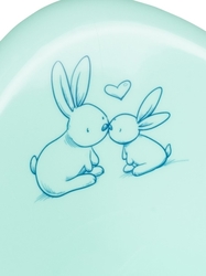 Hrající dětský nočník protiskluzový Bunny mátový