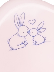 Hrající dětský nočník protiskluzový Bunny růžový