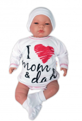 5-ti dílná soupravička do porodnice I love mom &amp; dad, unisex, Baby Nellys