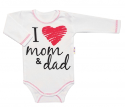 5-ti dílná soupravička do porodnice I love mom &amp; dad, unisex, Baby Nellys