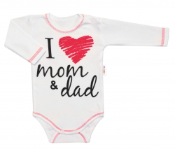 5-ti dílná soupravička do porodnice I love mom & dad, vel. 62, uni