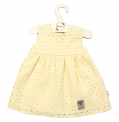 Baby Nellys Lehké Handmade šatičky Madeira, žluté, vel. 104