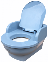 Dětský plastový nočník s poklopem/toaleta - THRONE dark blue - Lorelli
