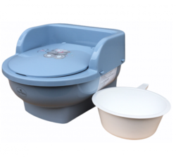 Dětský plastový nočník s poklopem/toaleta - THRONE dark blue - Lorelli