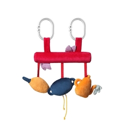 BabyOno Závěsná edukační hračka na kočárek Small Cook - červená
