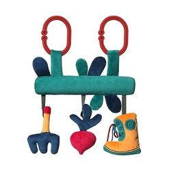 BabyOno Závěsná edukační hračka na kočárek Garden Boy - zelená