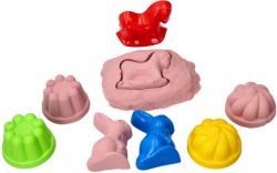Adam Toys Kinetický písek - pudrový - 2kg + mix formiček zdarma