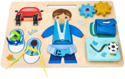 Montesori vzdělávací závěsná, naučná tabule - Adámek, Adam Toys