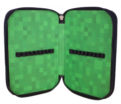 Školní penál třípatrový Minecraft Time to mine