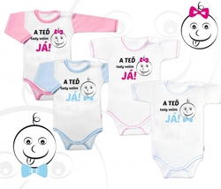 Baby Nellys Body dlouhý rukáv s vtipným textem, A TEĎ tady velím JÁ! Kluk