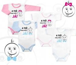 Baby Nellys Body dlouhý rukáv s vtipným textem, A TEĎ tady velím JÁ! Holka, vel. 86