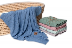 Luxusní bambusová dětská deka Bamboo, 80x100 cm Baby Nellys, jeans