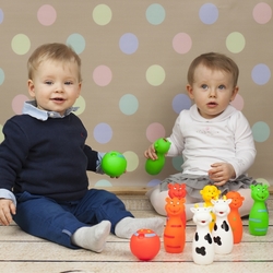 Gumové kuželky + koule Hencz Toys, sada
