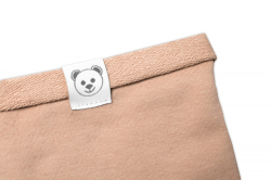 Čepice s nákrčníkem bavlna, Little Bear, Baby Nellys, béžová