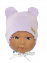 Čepička na zavazování, bavlna, Little Teddy, Baby Nellys, liliová