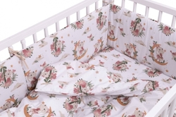 Mantinel s povlečením, bavlna, 3 D sada, Bunny Star, Baby Nellys, bílá