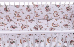 Mantinel s povlečením, bavlna, 3 D sada, Bunny Star, Baby Nellys, bílá