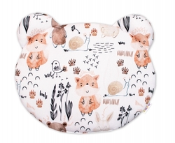 Sada do postýlky, bambusová 2D - dečka + polštářek, Bamboo Happy Animals, bílá