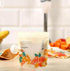 Opakovaně použitelné sáčky k uskladnění potravy BabyOno , 150 ml - 5 ks