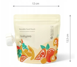 Opakovaně použitelné sáčky k uskladnění potravy BabyOno , 150 ml - 5 ks