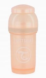 Antikoliková láhev, Twistshake se savičkou, 0 m+, 180 ml, Pearl Champagne