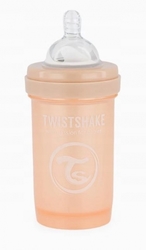 Antikoliková láhev, Twistshake se savičkou, 0 m+, 180 ml, Pearl Champagne
